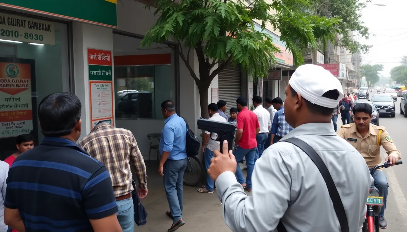 Armed Robbery at Bank in Surat: ₹4.75 Lakhs Stolen