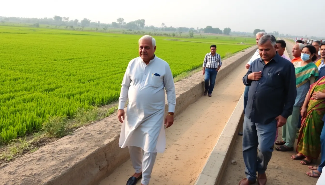 Cabinet Minister Inspects Renovated Canal in Saraswati Taluka
