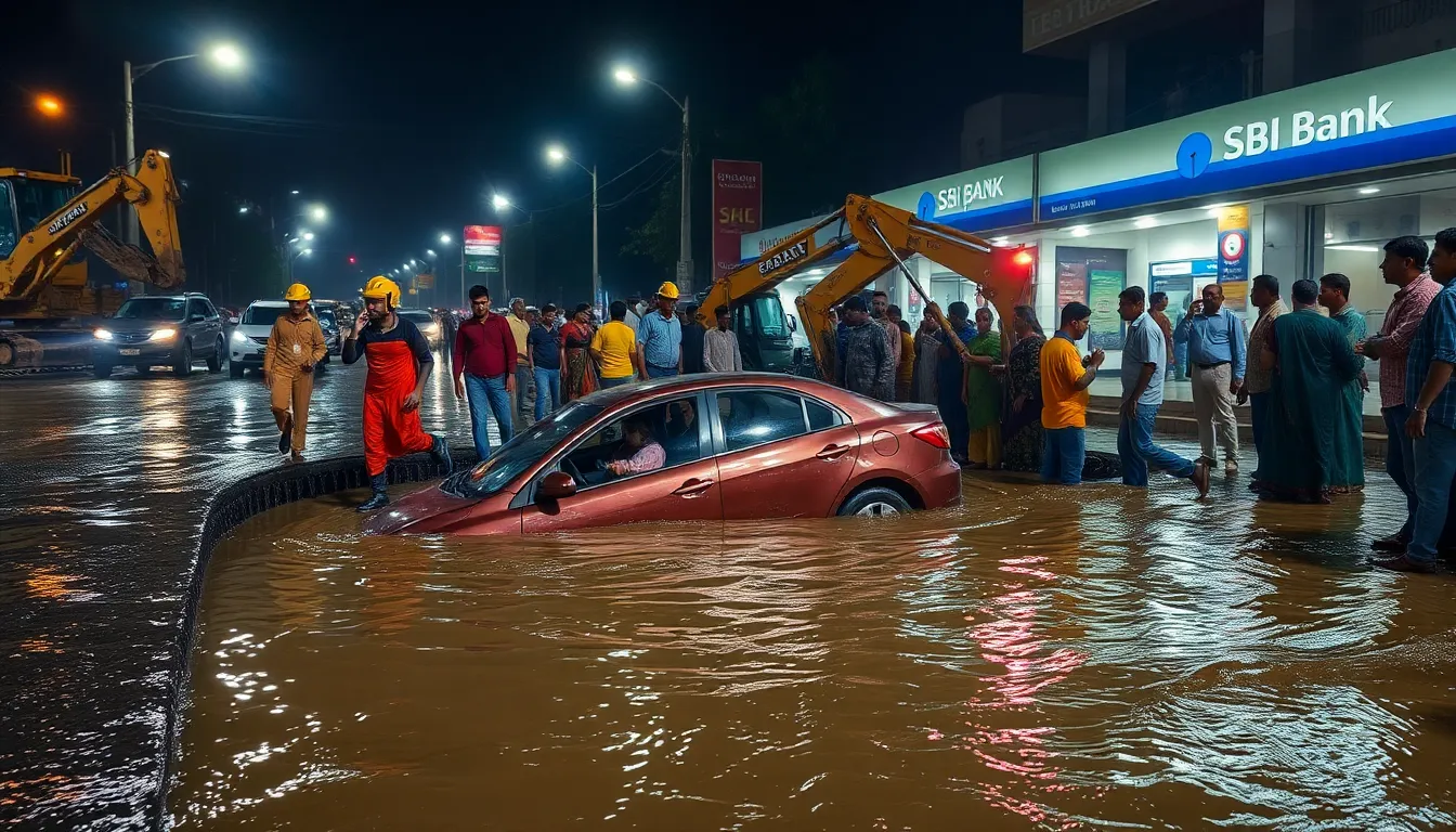 Car Falls into Storm Drain Due to Negligence in Viramgam