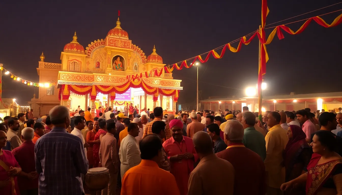 Celebration of the 11th Patotsav at Ridhi Sidhi Ganesh Temple in Halol