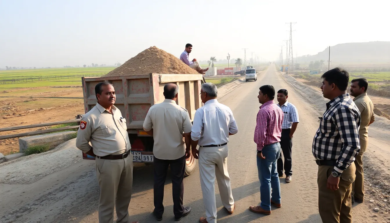 Dumper Driver Faces Police Action for Illegal Sand Transport in Patan