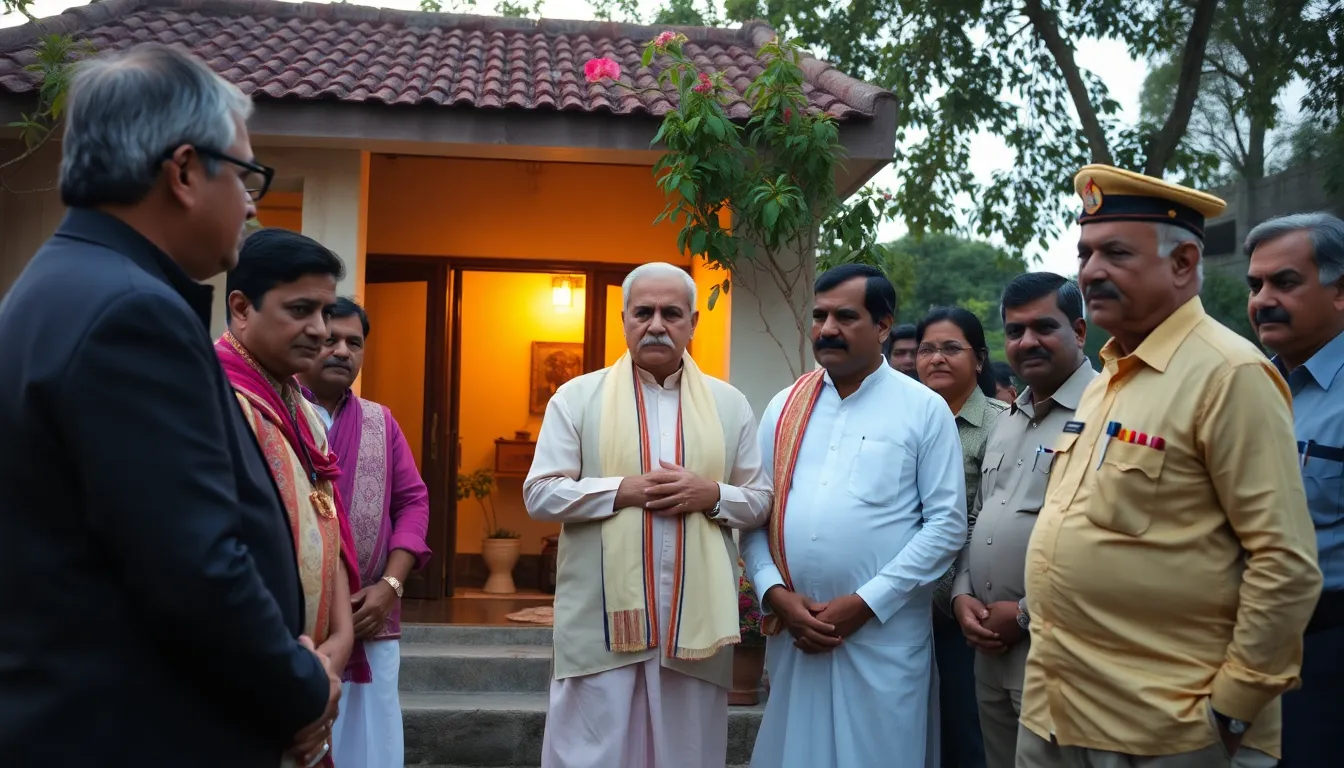 Governor Acharya Devvrat Pays Tribute to Late Health Minister's Mother