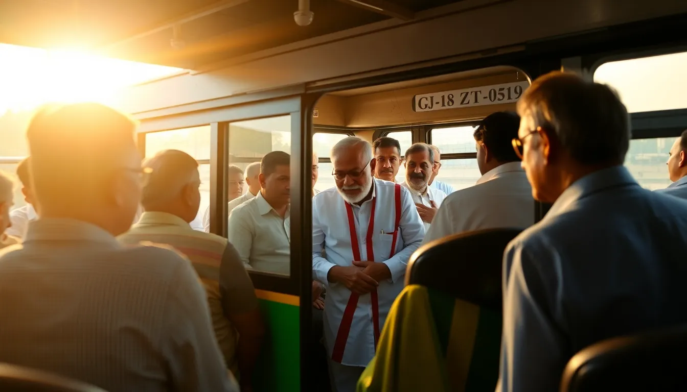 Gujarat Governor Travels with Citizens on Ordinary Bus