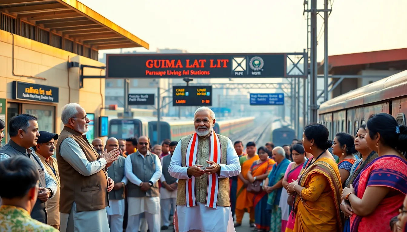 Gujarat Unveils 18 Revamped Railway Stations Virtually