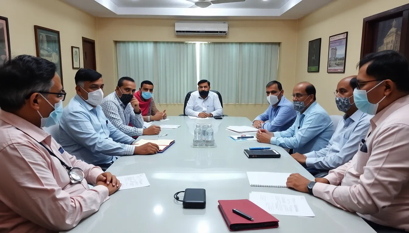 Health Meeting in Mehsana District Focuses on COVID-19 Preparedness