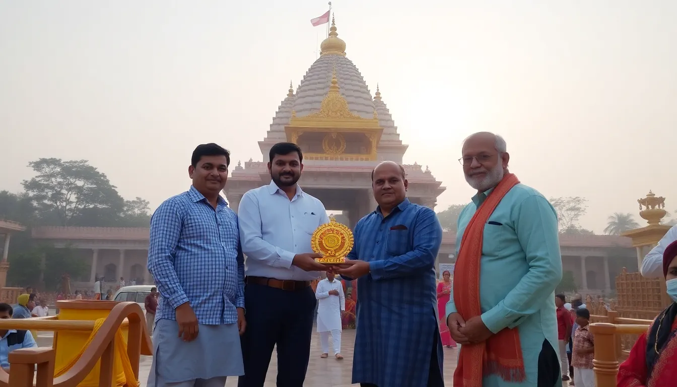 Jai Bhole Group Donates Gold Kundala Worth ₹531,000 to Mataji at Ambaji