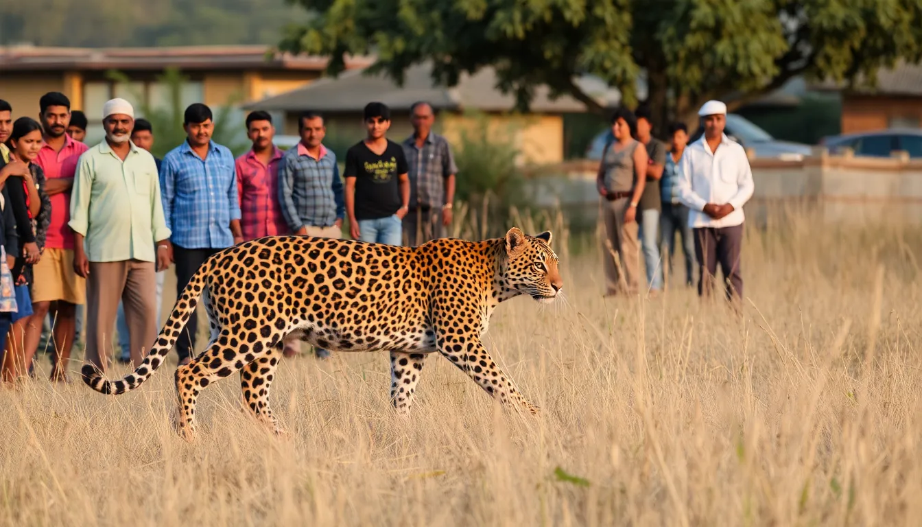 Leopard Spotted with Cubs Causes Panic in Devgad Baria