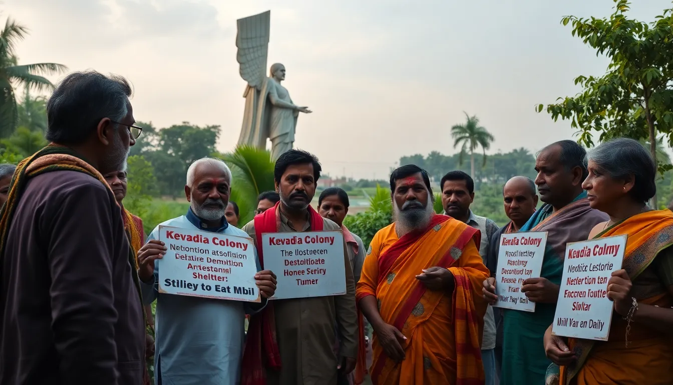 Local Leaders Demand Meeting Over Demolition of Tribal Homes in Kevadia Colony