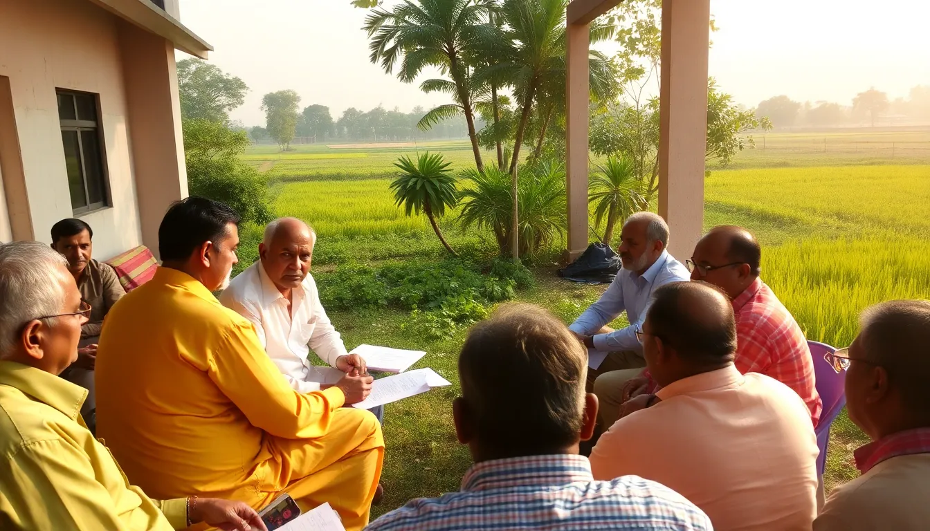 Meeting Held for School Land Registration in Olpad Taluka