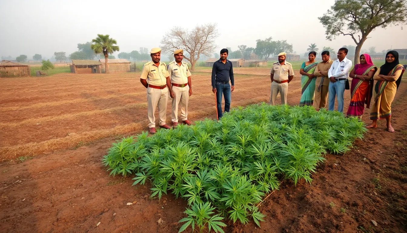 Mehsana Police Arrests Man with 5 Kilograms of Cannabis Plants