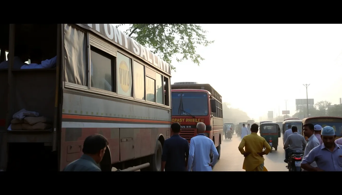 No Injuries in Kapadwanj Bus and Truck Collision