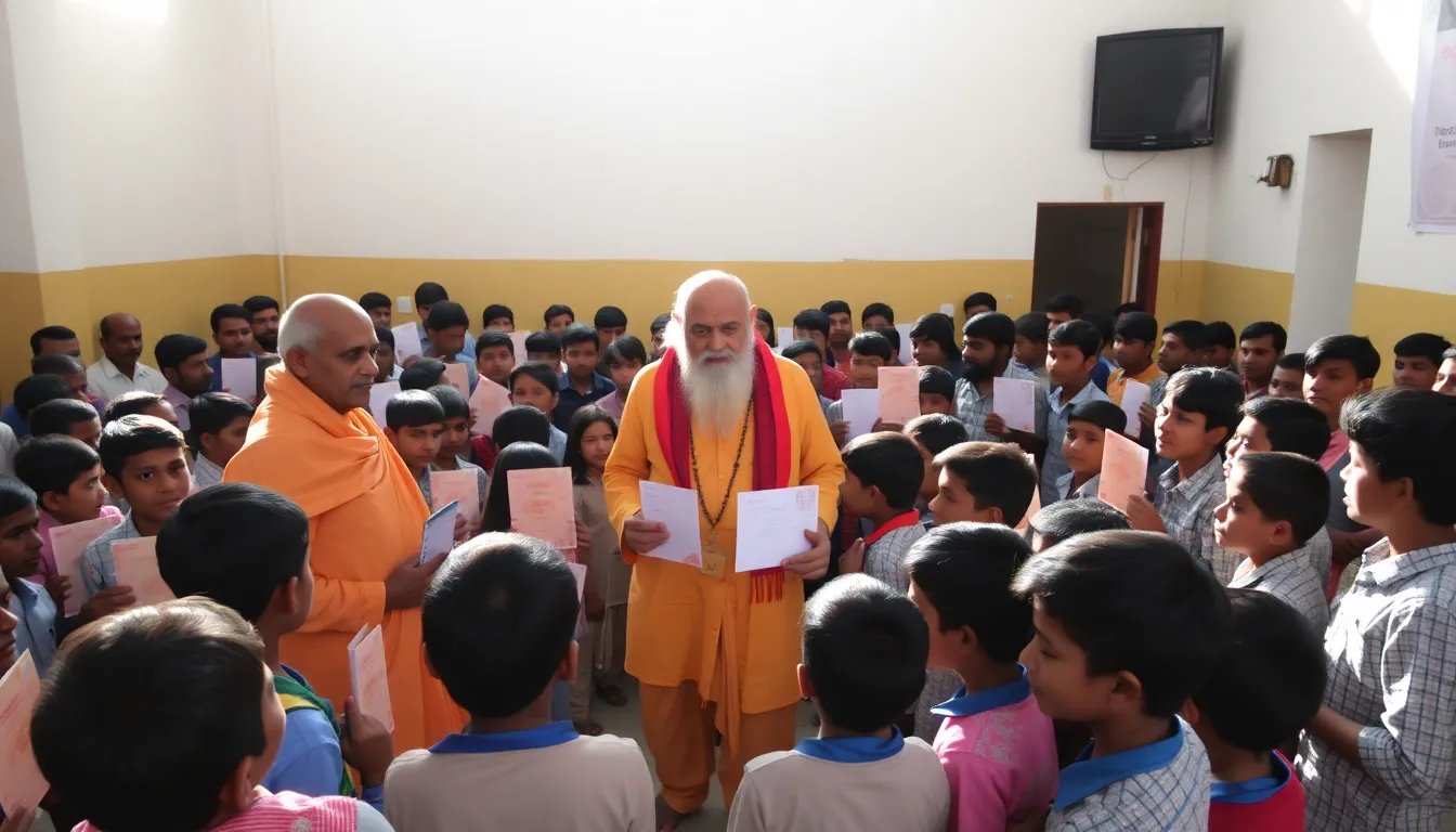 Notebook Distribution Initiative in Shahpur Education Area