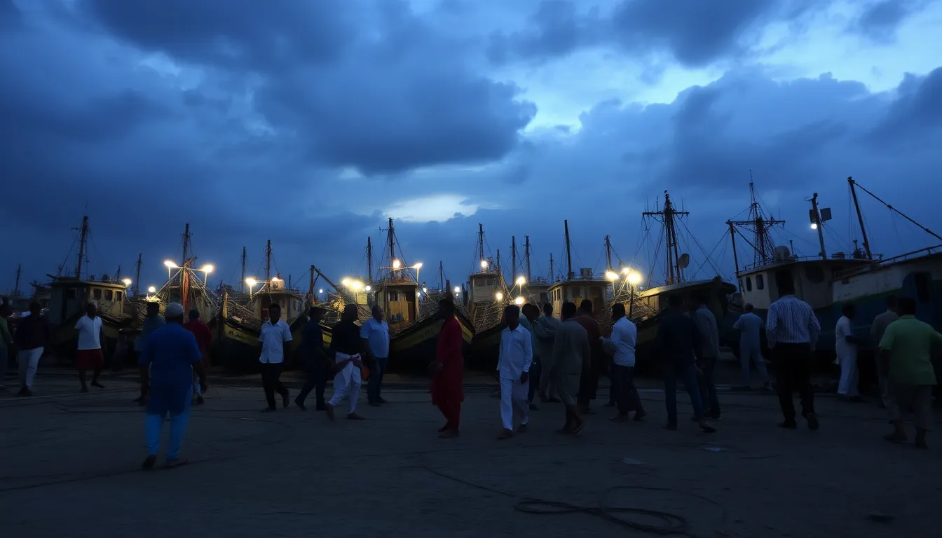 Over 2,000 Fishing Boats Called Back to Mangrol Port Amidst Bad Weather in Junagadh