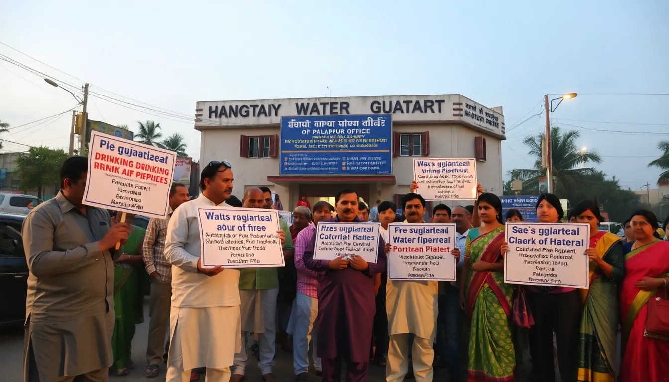 Palanpur Municipality Changes Water Pipes Amid Controversy