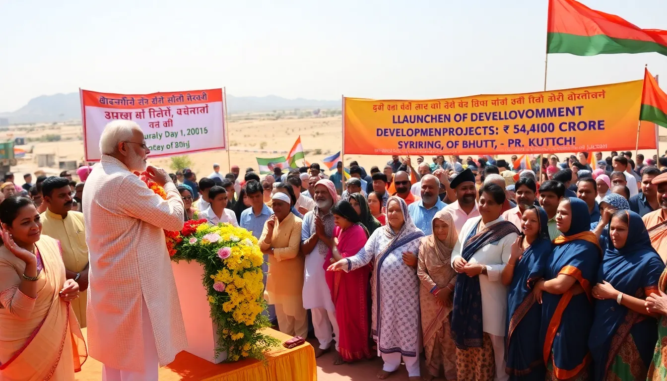 PM Modi Launches Development Projects Worth ₹53,414 Crore in Bhuj