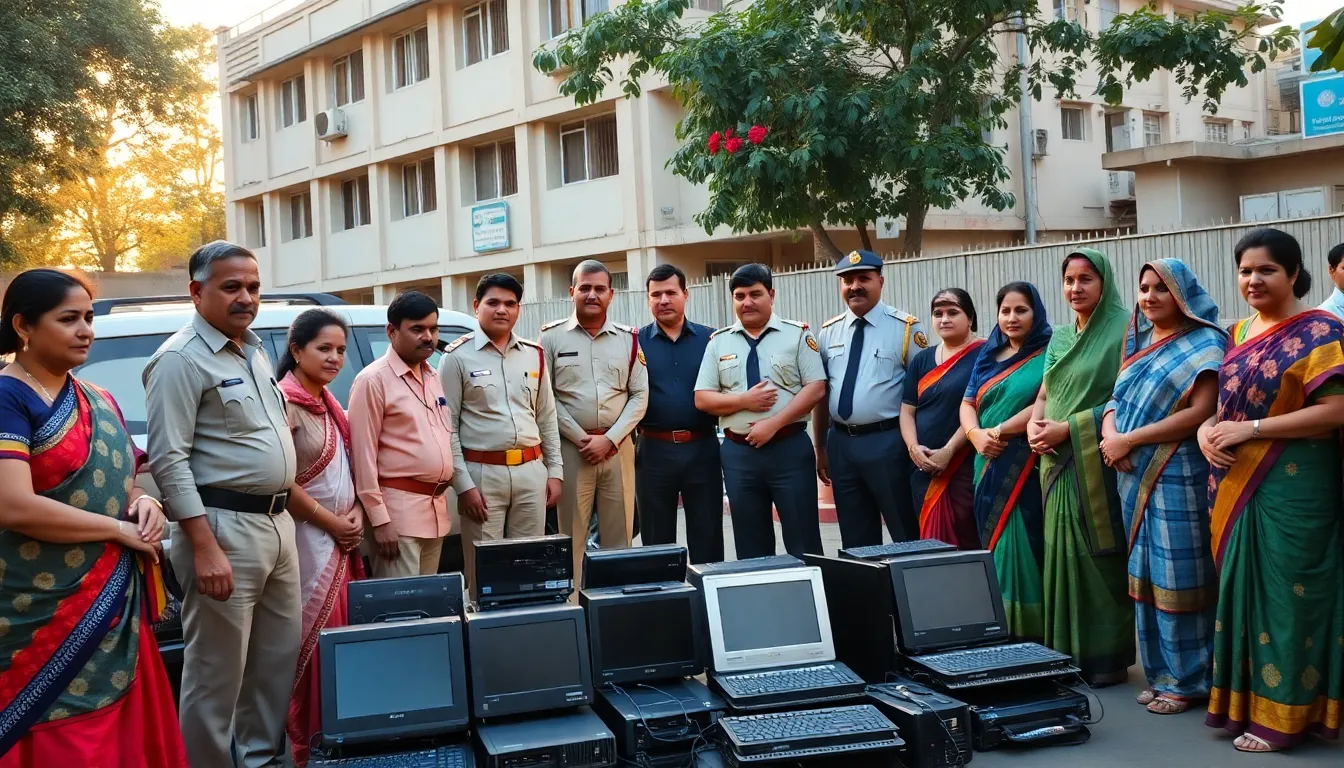 Police Bust Gang Involved in Computer Thefts from Primary Schools in Patan