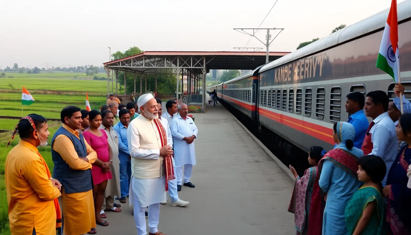 Prime Minister Modi Inaugurates Key Railway Projects in Gujarat