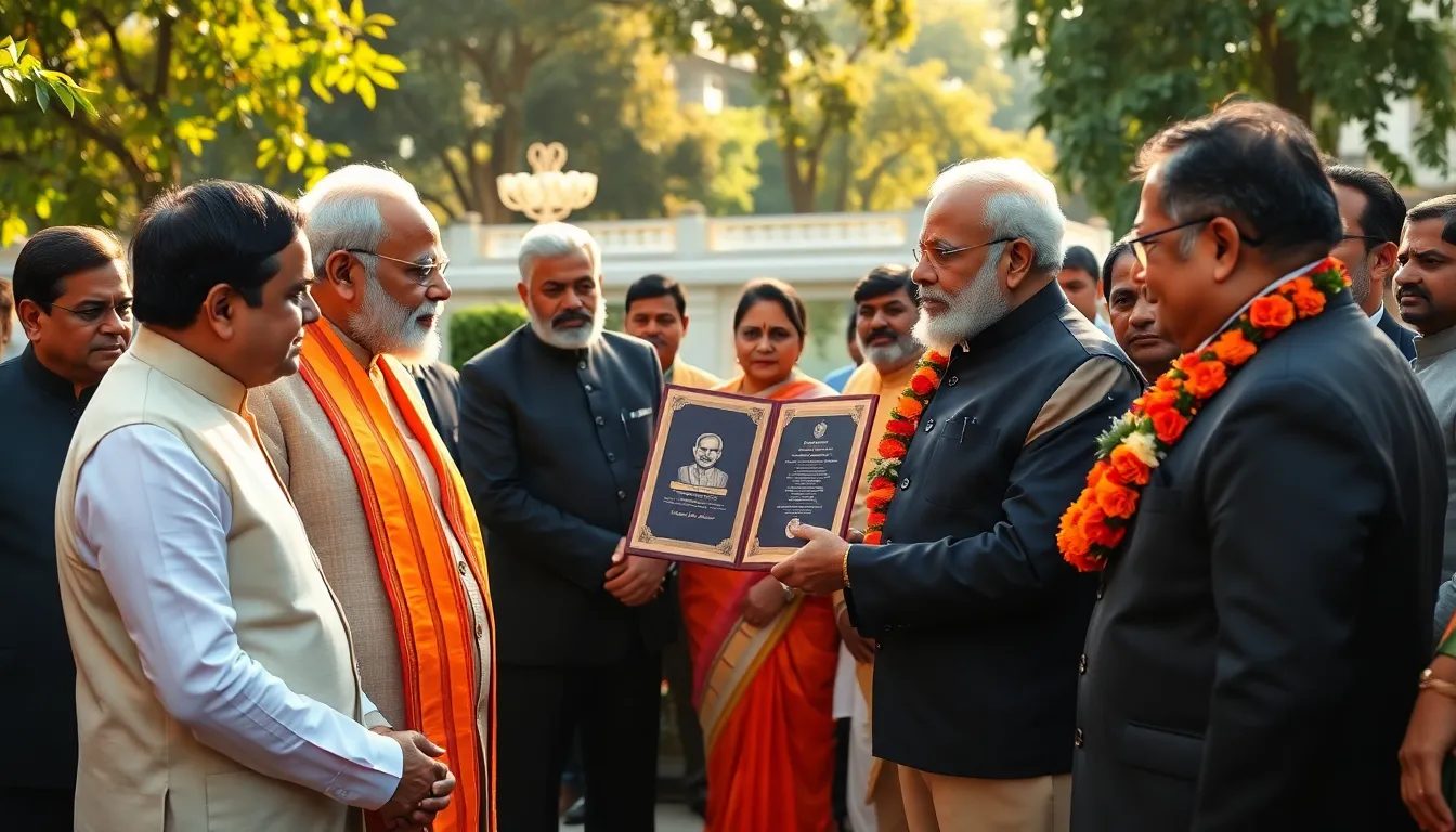 Prime Minister Narendra Modi Receives Warm Farewell from Governor Acharya Devvrat in Gujarat