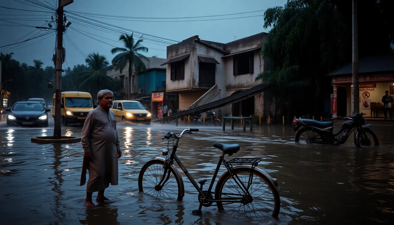 Rain Hits Patan City, Causes Flooding and Damage