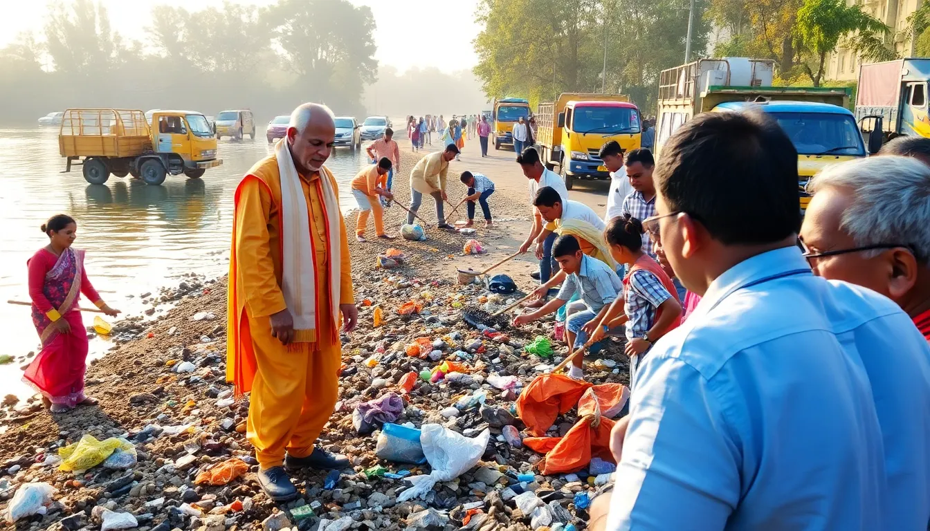 Sabarmati Riverfront Cleanliness Drive Initiated by Governor