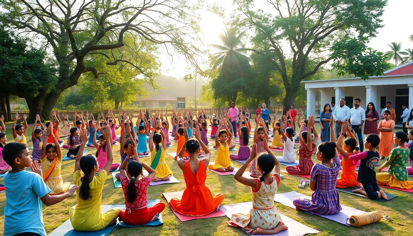 Yoga Camp for Children in Banaskantha Promotes Health and Culture