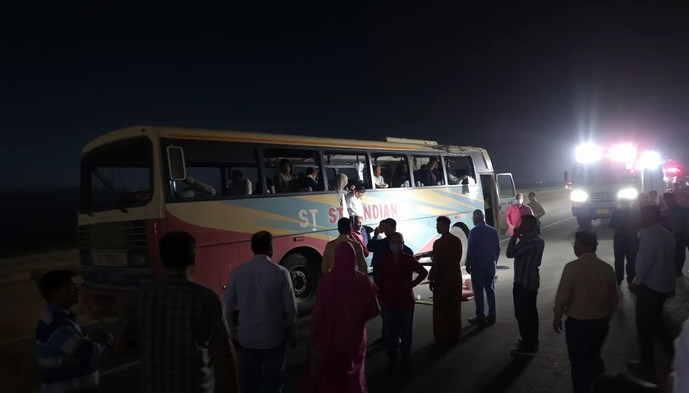 Accident on Ahmedabad-Kutch Highway Injures Passengers