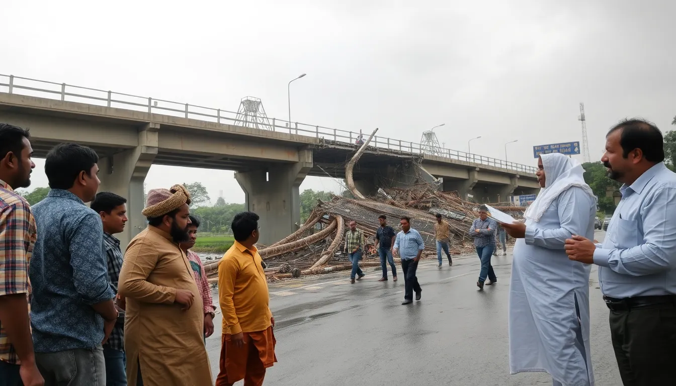 Action Demanded Against Officials for Bridge Collapse on Unjha Highway