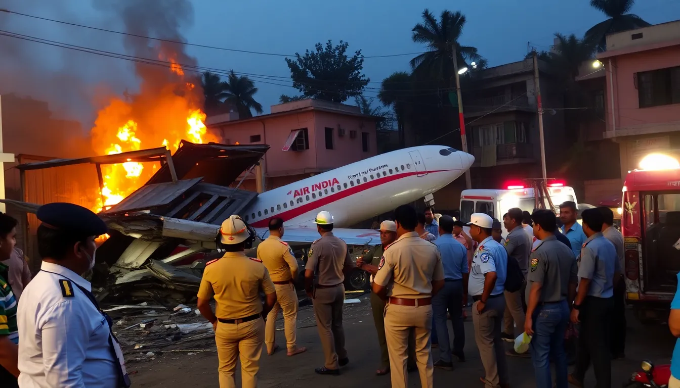 Ahmedabad Plane Crash: Police and Emergency Services Respond