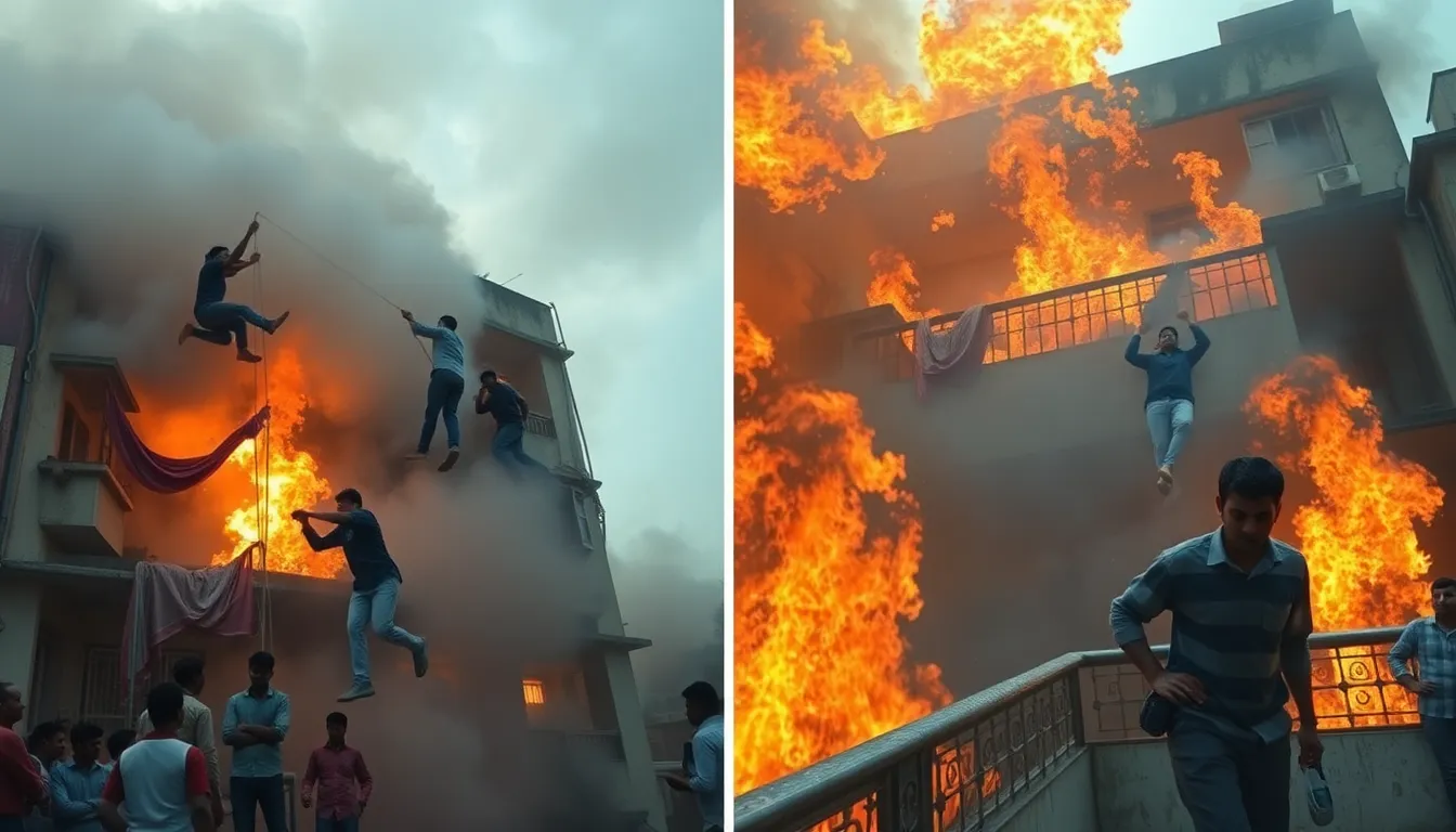 Ahmedabad Plane Crash: Students Escape from Hostel Balcony