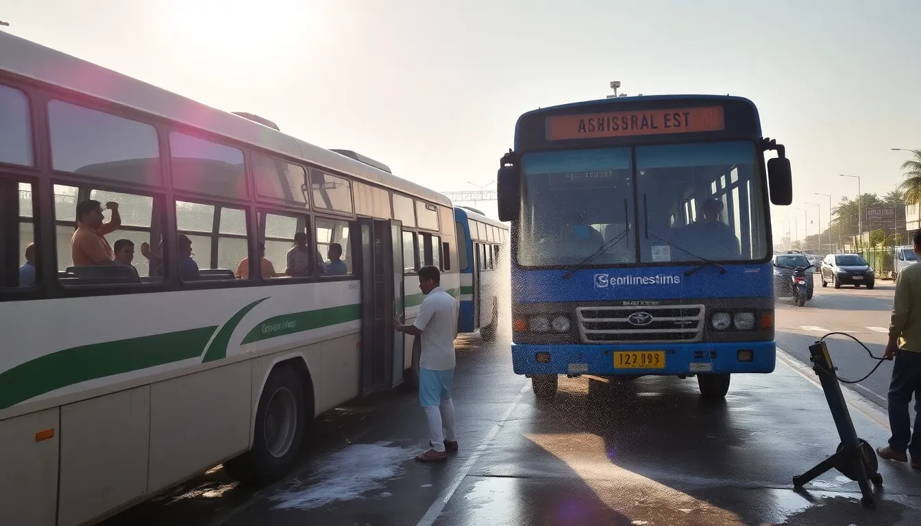 Automatic Cleaning Machines Installed for Gujarat ST Buses