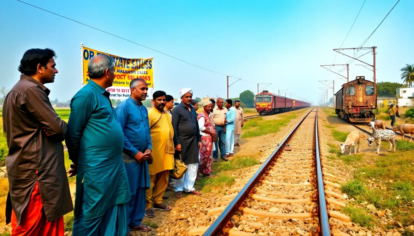 Avoid Crossing Railway Tracks: A Warning for Animal Owners