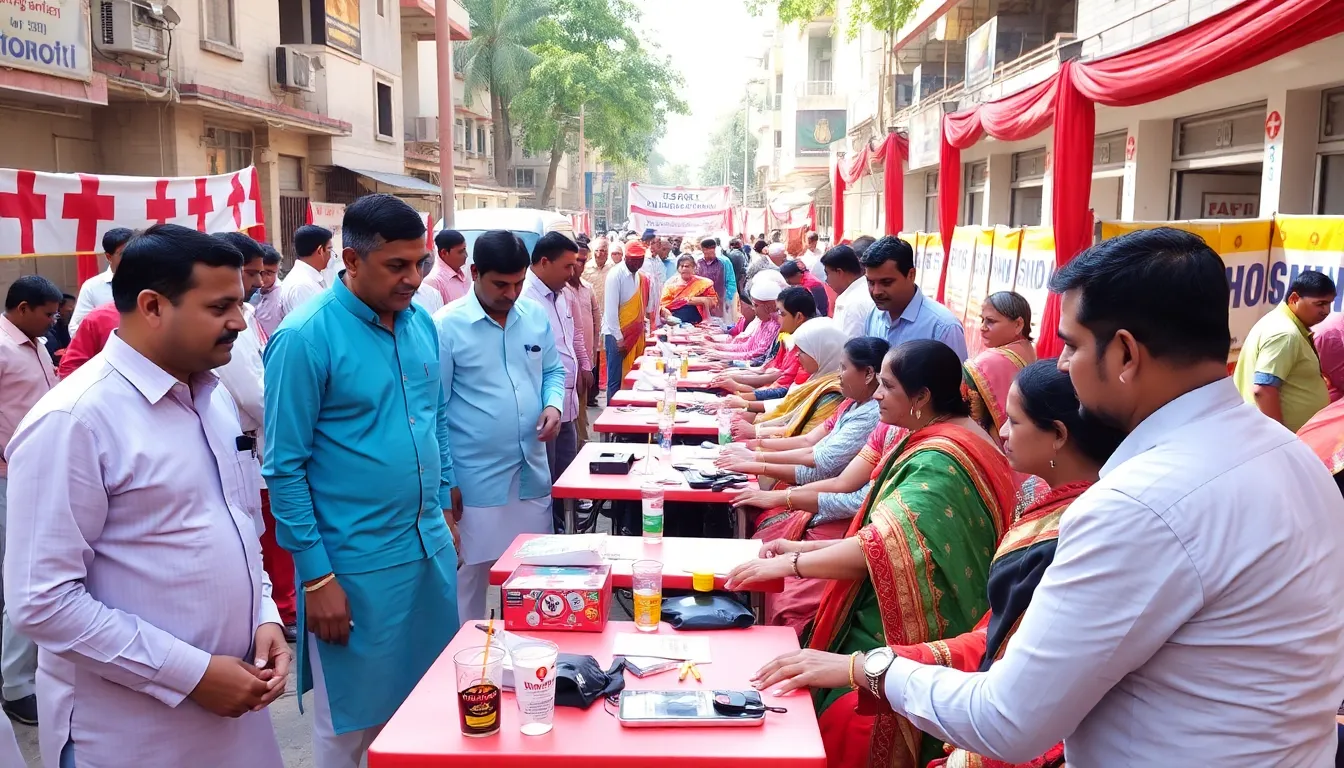 Blood Donation Camp Held by Shri Manekchowk Gold and Silver Association