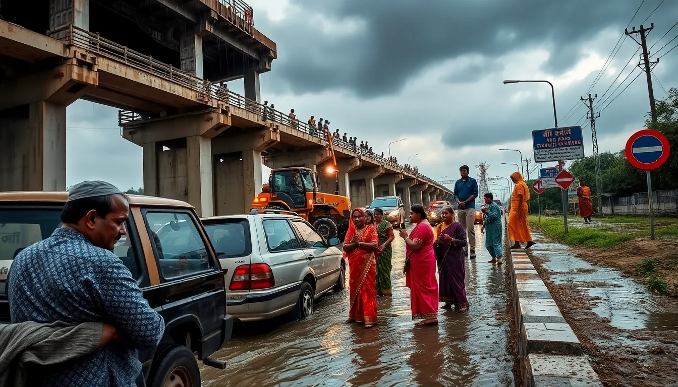 Challenges Faced by Commuters at Kalol Overbridge Construction Site