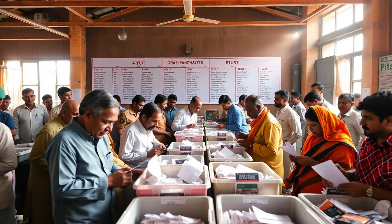 Counting Begins for Anand District Gram Panchayat Elections