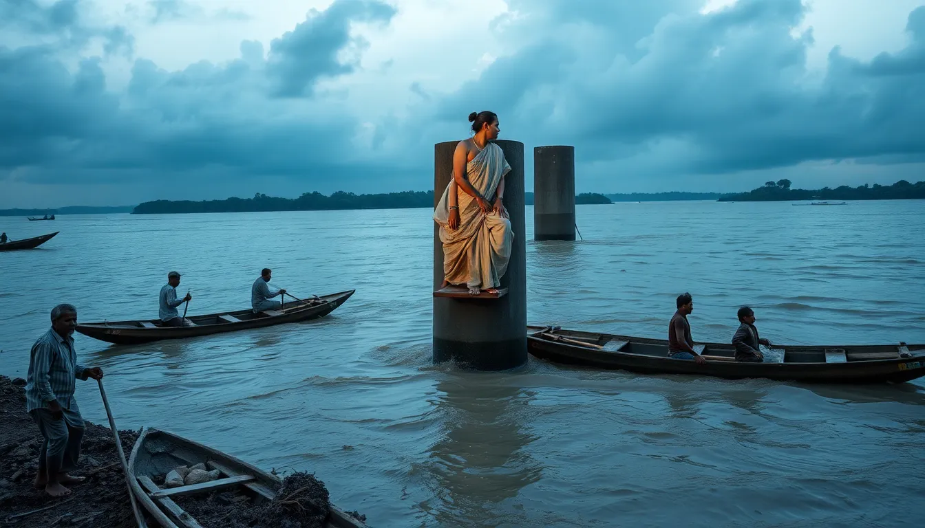 Couple Rescued from Rising Narmada River in Bharuch