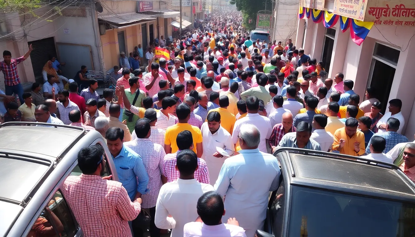 Crowds Gather at Kalol Offices on Last Day for Panchayat Election Forms