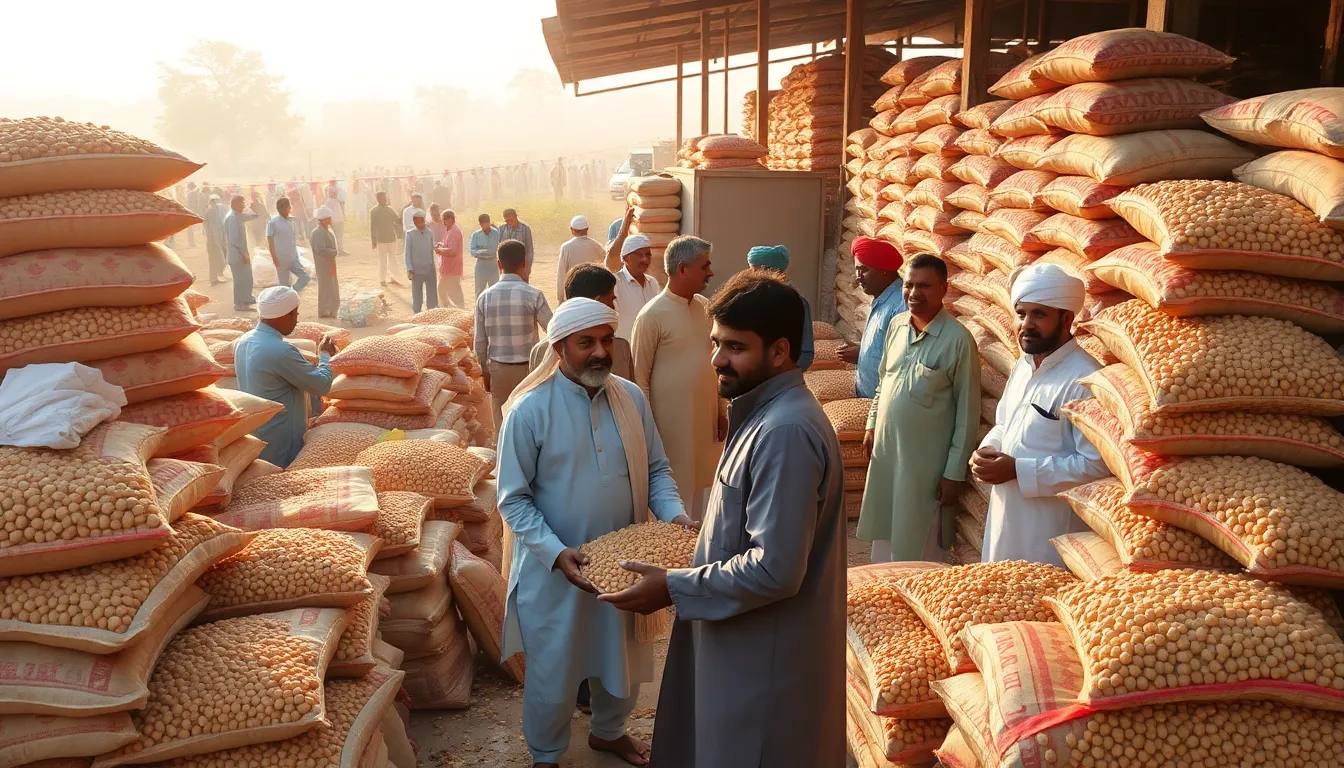 Deesa Market Yard Sees Strong Groundnut Income