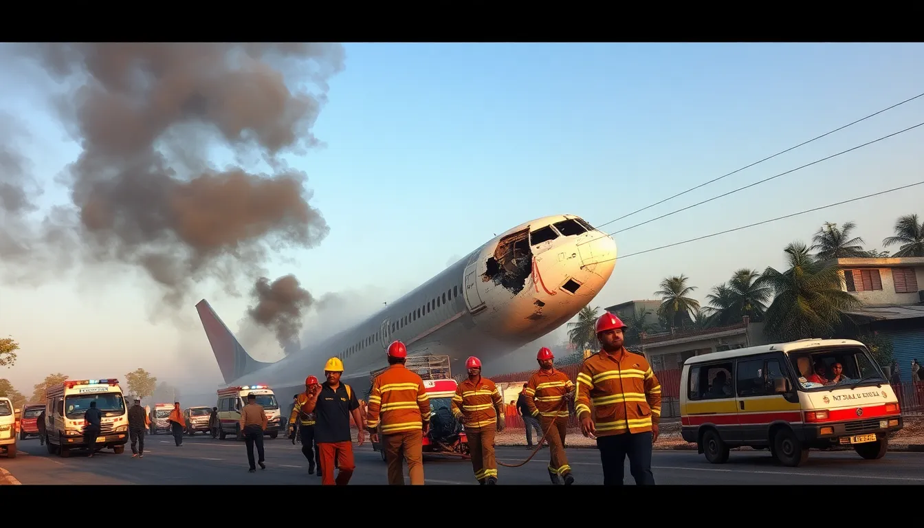 Emergency Response to Ahmedabad Plane Crash Saves Lives