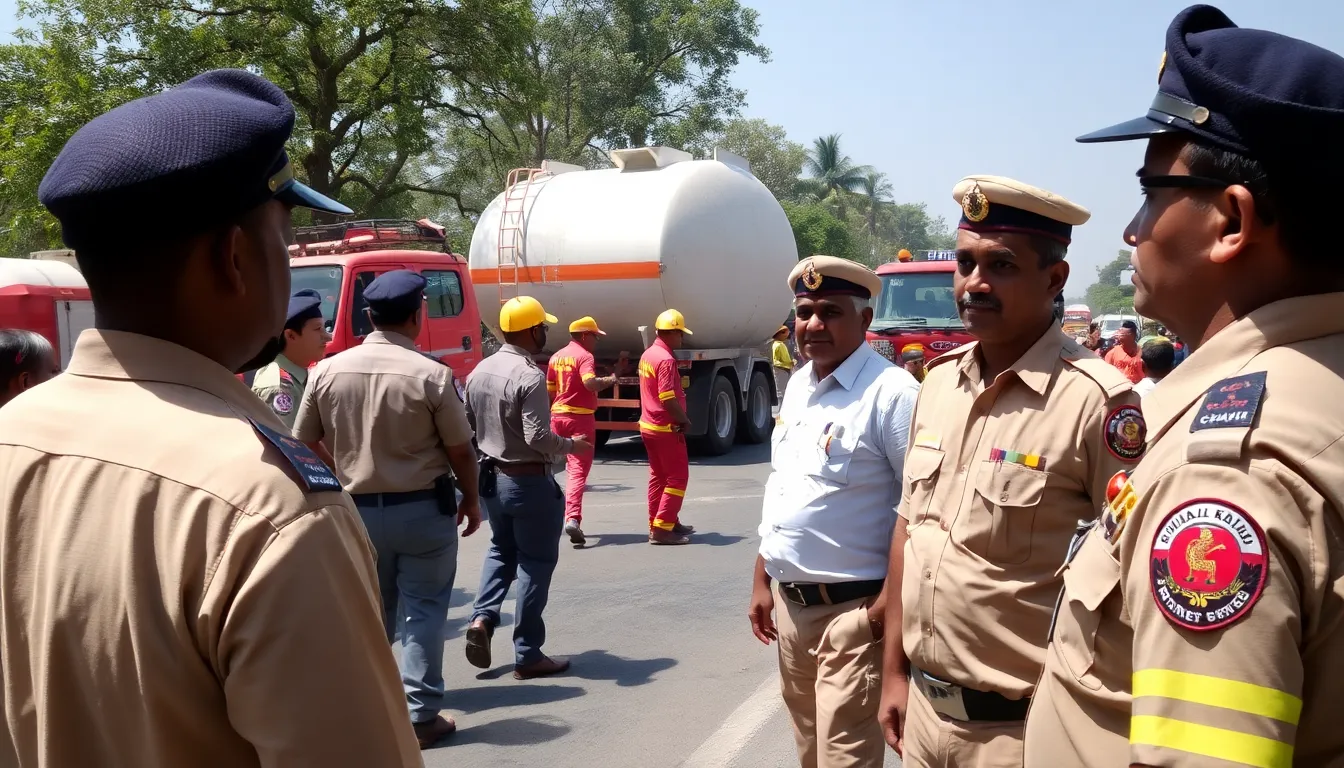 Emergency Response to Ammonia Leak Near Dahod