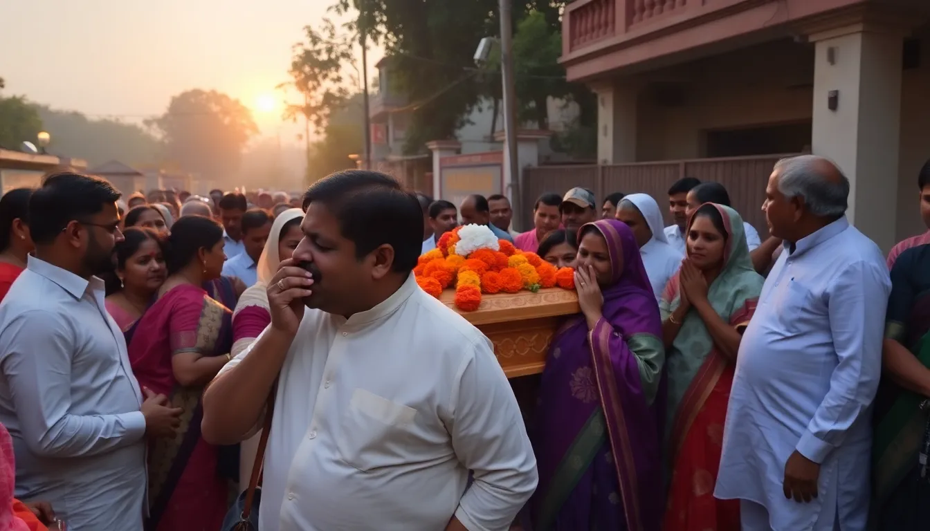 Farewell to Former Gujarat CM Vijay Rupani Following Tragic Plane Crash