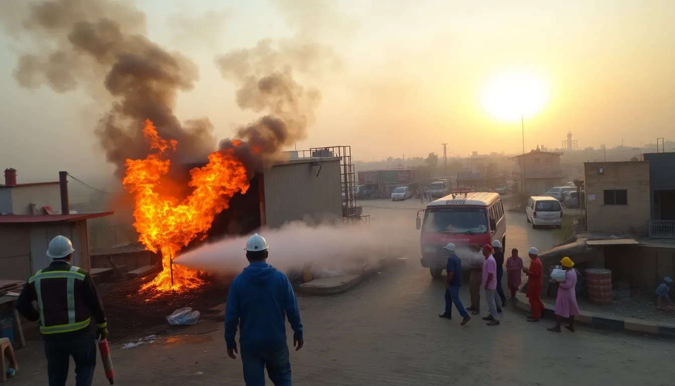 Fire Accident at Atish Industries in Siddhpur Injures Two Workers