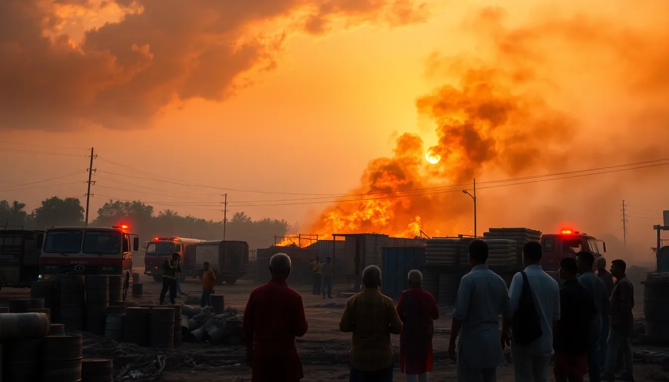 Fire Breaks Out at Barrel Market Near Chandola Lake; No Casualties Reported