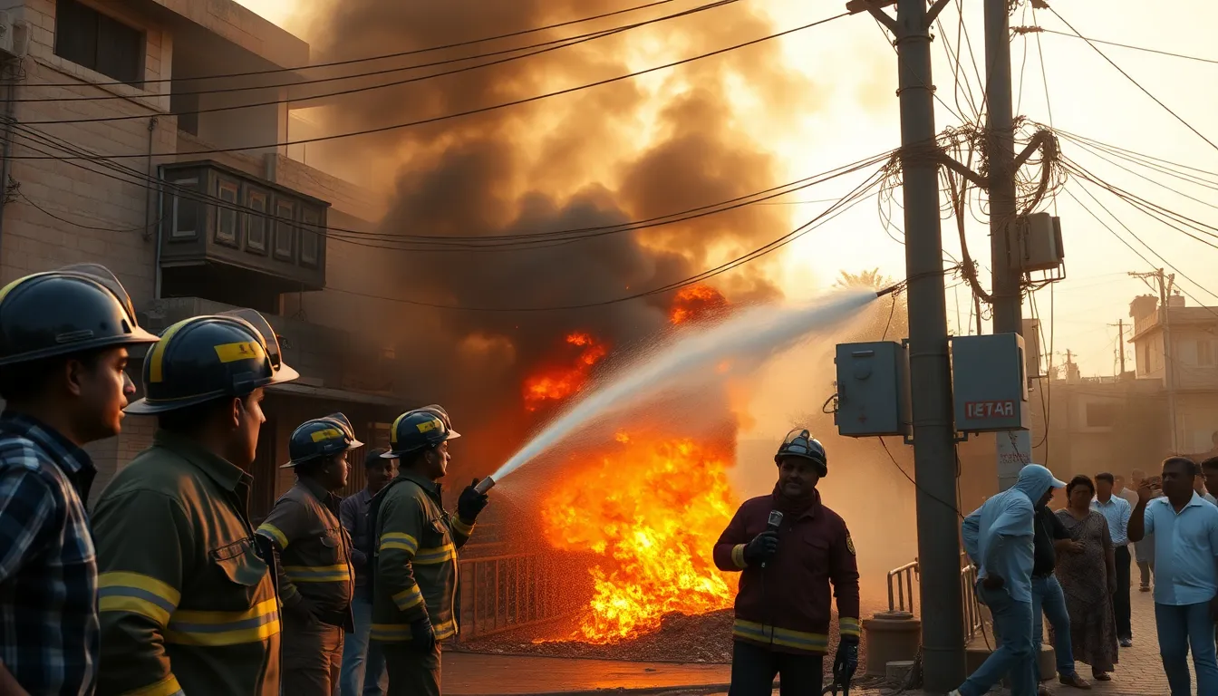 Fire Breaks Out in Patan's Rudraksh Avenue Due to Short Circuit