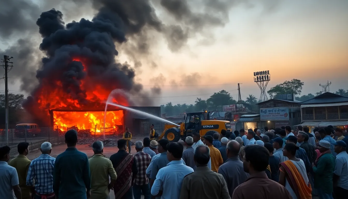 Fire Breaks Out in Tobacco Godown in Unjha