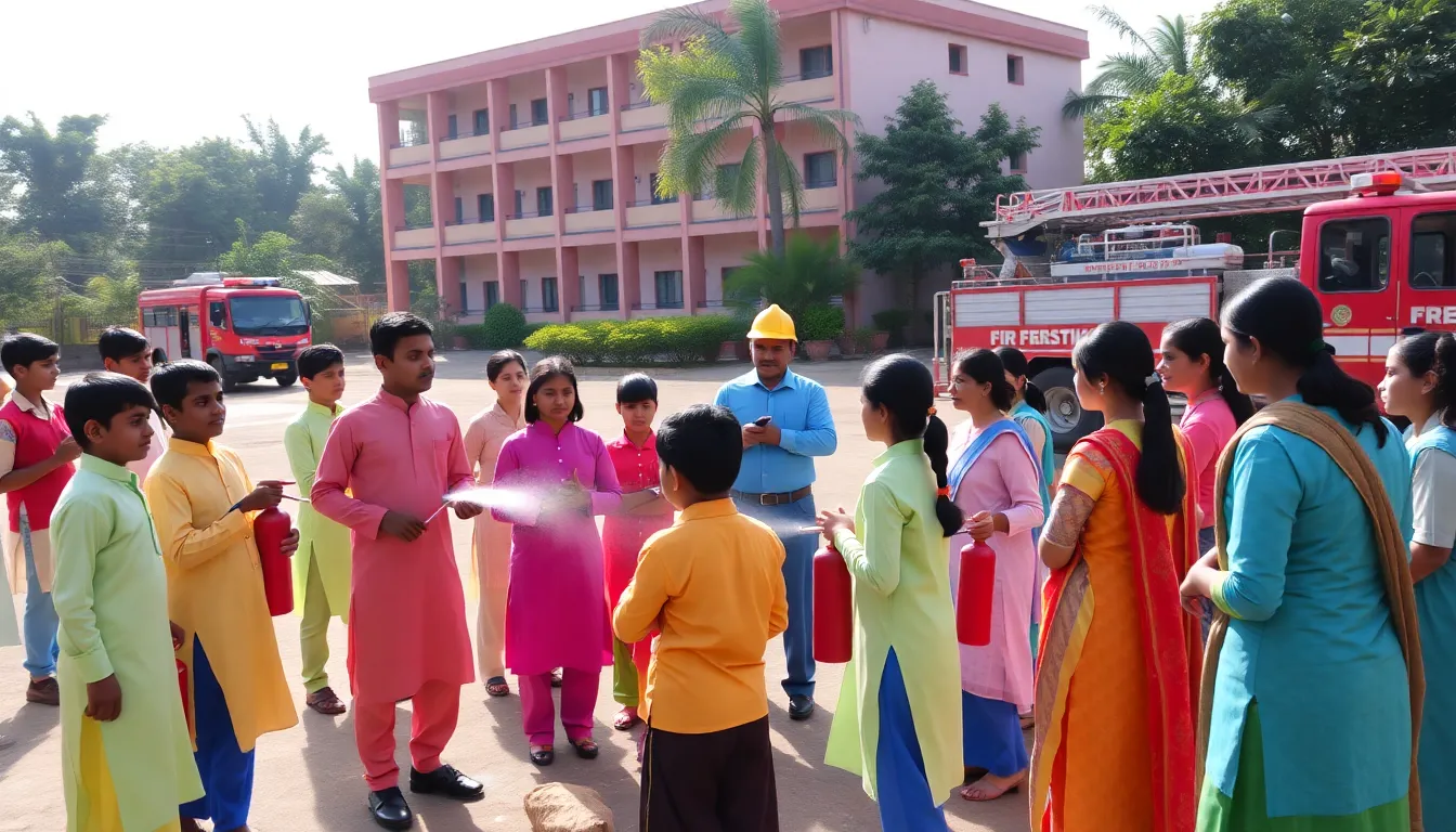 Fire Safety Training at Happy Horizon School in Deesa