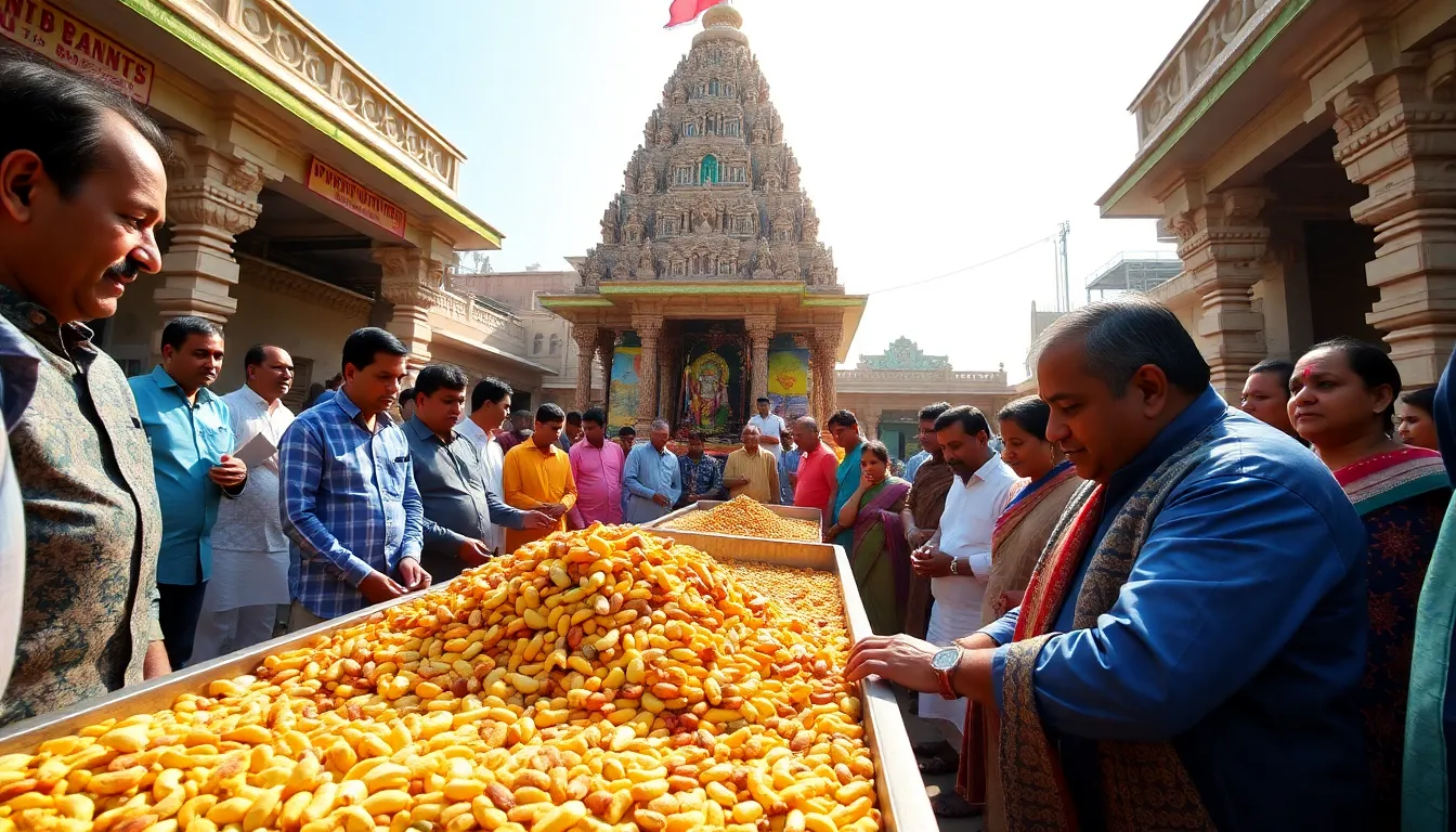 First Ever 21 Kg Dry Fruits Offering at Patan's Jagannath Temple