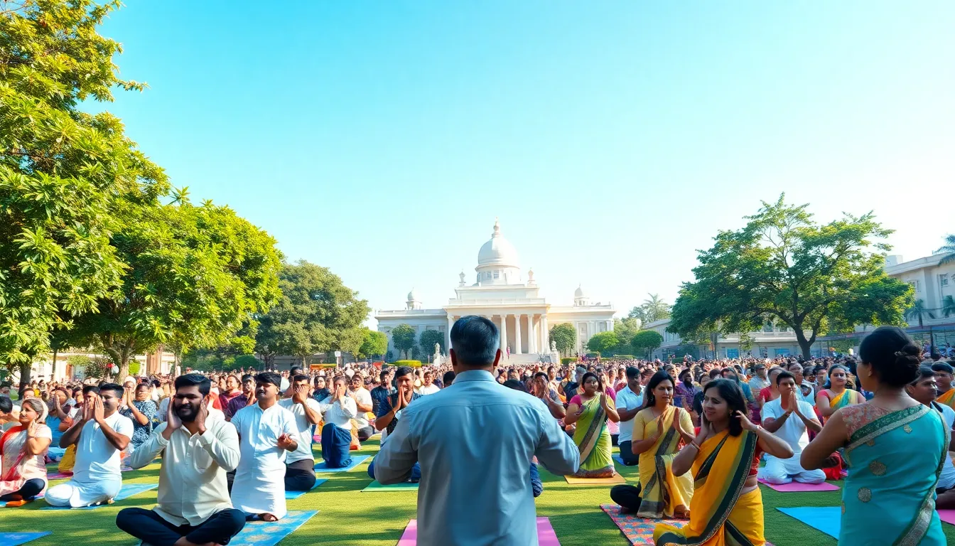 Gandhinagar Celebrates International Yoga Day with Enthusiasm