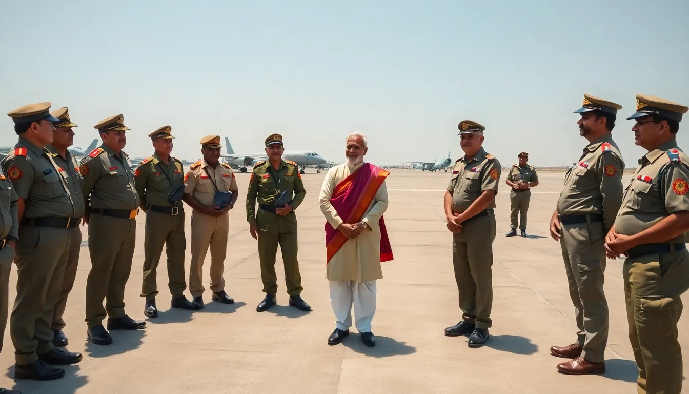 Governor Acharya Devvrat Visits Bhuj Air Force Station