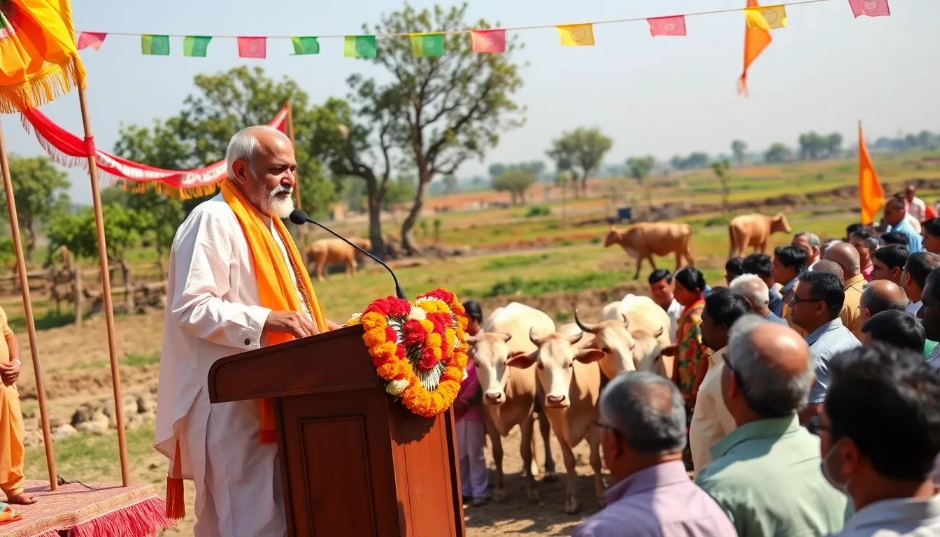 Governor Honours Cow Service Workers in Dwarka
