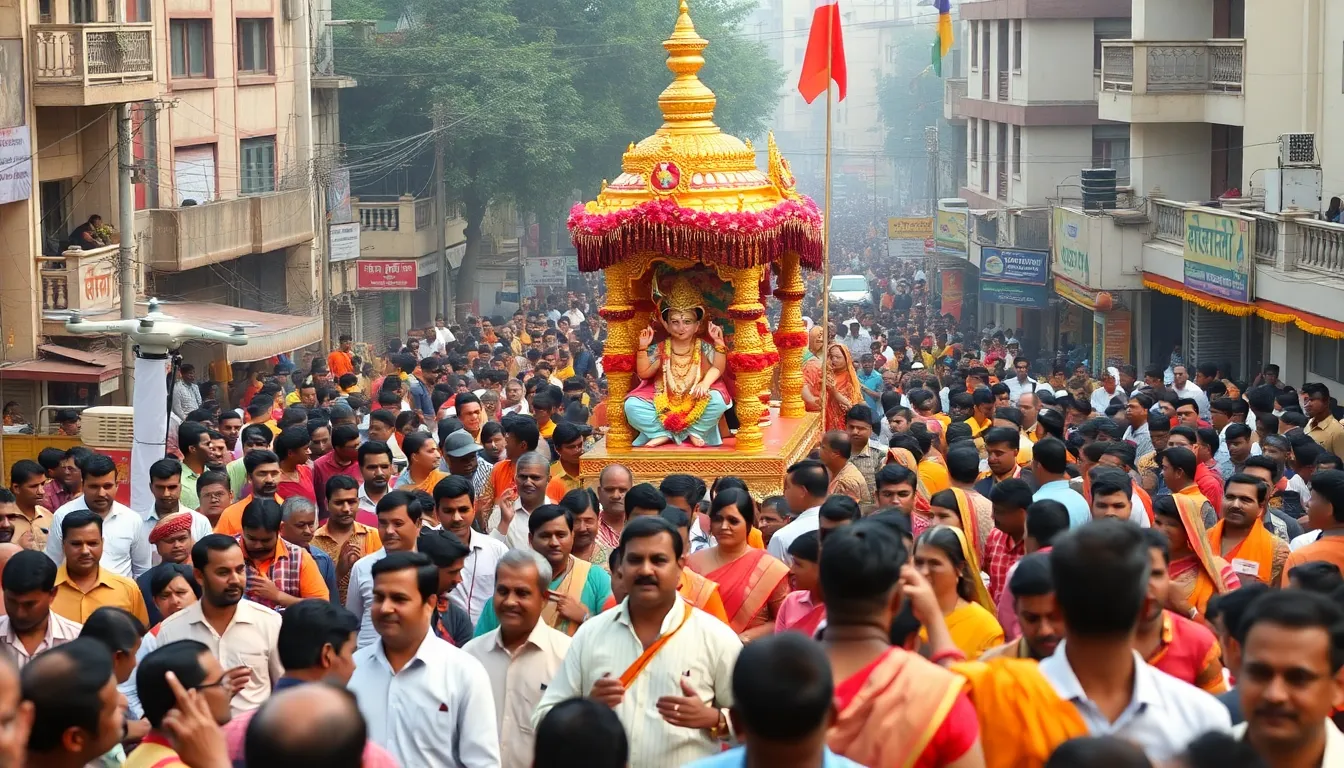 Gujarat Chief Minister Monitors Ahmedabad's Rath Yatra in Real Time